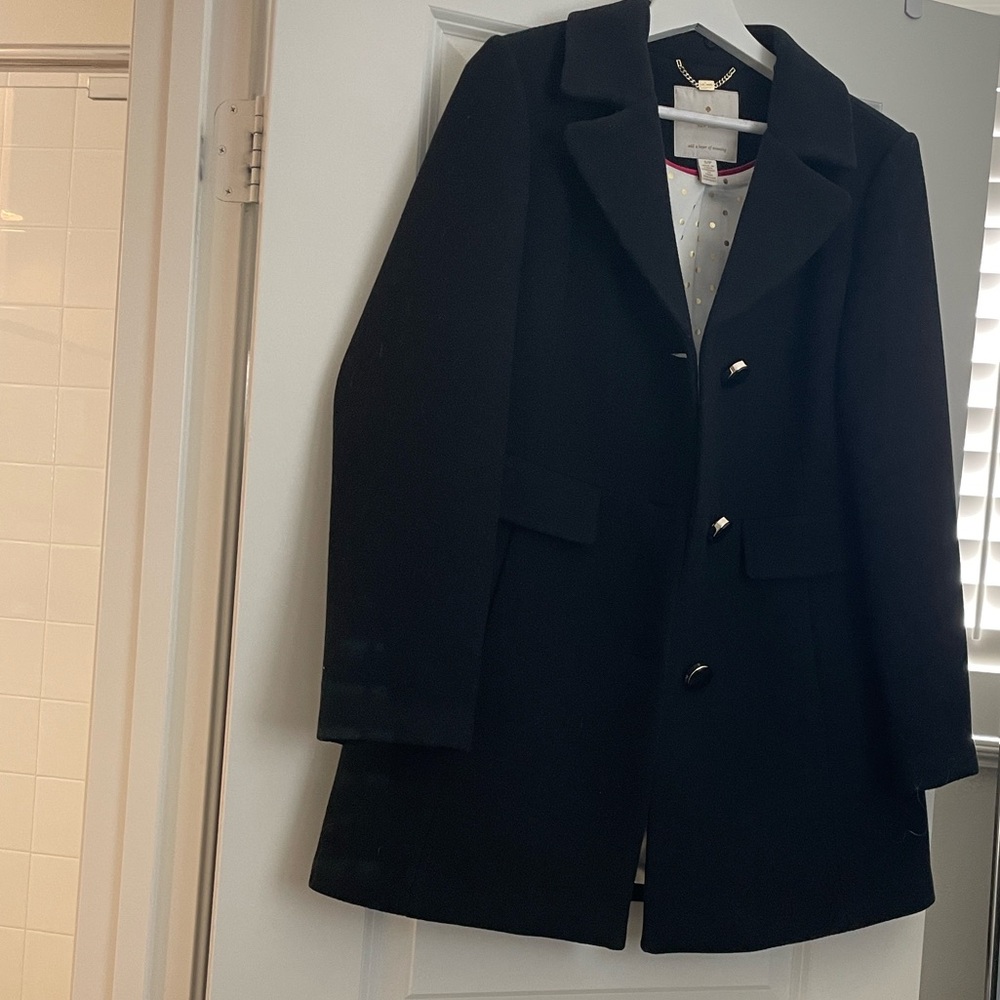 kate spade Elegant Black Pea Coat